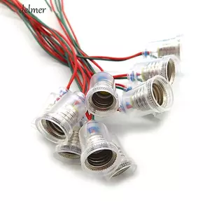 Giá đỡ đèn DELMER E10 5 chiếc có dây 20cm 1.5 / 2.5 / 3.8 / 6 V E10 Đế đèn