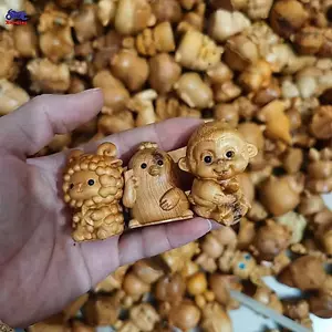 XOITOP 1 Món Quà Trẻ Em Đồ Trang Trí Gỗ Mini Khắc Trung Quốc Cung Hoàng Đạo Chó Hổ Rồng Động Vật Nhỏ Dễ Thương Tượng Thủ Công VN