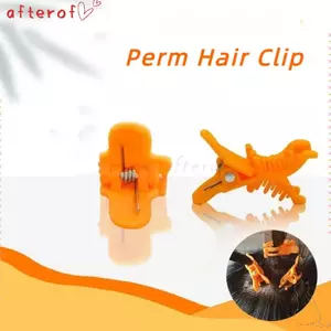 AFTEROF 10 Cái Perm Kẹp Tóc, S / L Kẹp Tạo Kiểu Có Thể Tái Sử Dụng, Con Lăn Tóc Uốn Thợ Cắt Tóc Móc Vòng Nam