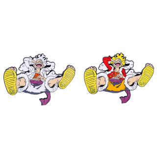 1 Một Mảnh Luffy Hoạt Hình Kim Loại Men Pin Anime Nhân Vật Hợp Kim Thổ Cẩm Huy Hiệu Túi Trang Trí