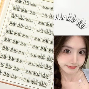 Lông mi giả tự nhiên phong cách Pháp bạc hà mềm mại hàng ngày để trang điểm cho người mới bắt đầu và chuyên gia