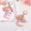 CANAMEK A-Z Dreamy Sequin Chữ Cái Móc Khóa Cho Nữ sel Bướm Mặt Dây Chuyền Ban Đầu Móc Khóa Ví Treo Túi Quyến Rũ Móc Chìa Khóa Xe CSF