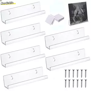 Kệ CD NORDICLIFE, Giá đỡ hiển thị bản ghi Acrylic, Giá đỡ ghi âm Vinyl 4 / 7 / 12 inch treo tường