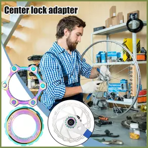 Centerlock Đến 6 Bu Lông Adapter Xe Đạp Khóa Trung Tâm Xe Đạp Phanh Cánh Quạt Cho Xe Đạp Thể Thao Ngoài Trời Du Lịch Dã Ngoại kouvn