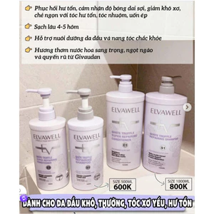 CẶP DẦU GỘI XẢ ELVAWELL TÍM - 500ML