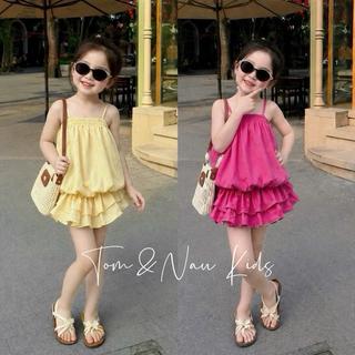 S226-[tomnaukids] Set áo cổ yếm phối quần cho bé gái size từ 8-30Kg