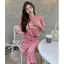 Bộ đồ thời trang thông thường dành cho nữ Mùa hè Phong cách mới Hot Girl Áo thun ngắn nữ Phong cách muối Mặc váy Bộ đồ hai mảnh