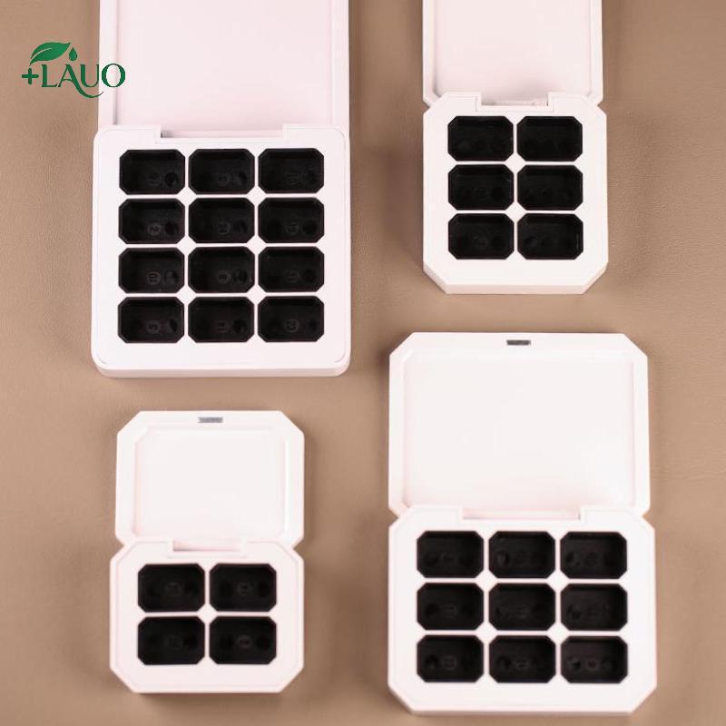 Springevenstar 4 / 6 / 9 / 12 Lưới Hộp Đựng Từ Tính Rỗng Cho Móng Tay Làm Móng Tay DIY Tranh Nhanh Gel Chắc Chắn UV Varnishes Ombre Gel Sơn Móng Tay Springevenstar