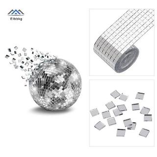 ELBBKG 4x100cm Gương Khảm Gạch Stiers DIY Tự Dính Mini Vuông Acrylic Tường Stier Thủ Công Đảng Trang Trí Nhà Mới