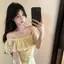 Áo thun ngắn tay ren hoa sen kiểu Pháp mùa hè Slim-Fit Top một vai