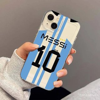 Ốp điện thoại trong suốt Xu hướng bóng đá phong cách mới Số 10 Thích hợp cho iPhone 17pro 16pro 17promax xr 11promax 11 12 13 14 promax 15promax 15 plus 12pro Vỏ chống sốc linh hoạt