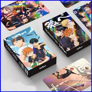 SQ3 30 Cái / bộ Haikyuu Anime Manga Ngoại Vi Thẻ laser Hai Mặt Bộ Sưu Tập Ảnh Thẻ LOMO Holographic QS3