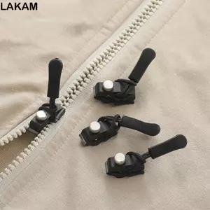 Đầu dây kéo LAKAM, Thay thế khóa xấu Bộ sửa chữa dây kéo có thể tháo rời, Dụng cụ may vá DIY bằng kim loại Kéo dây kéo tức thì
