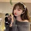 Đừng giẫm sấm sét!Bầu Không Khí Đầy Retro Ngọc Trai Kẹp Tóc Băng Đô Nữ Influencer Thanh Lịch Cao Cấp Rửa Mặt Băng Đô