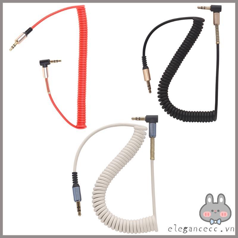 Cáp ELEGA 3 5MM 3 5 Jack Nam Đến Nam Dây AUX Dây Cáp lò xo co giãn