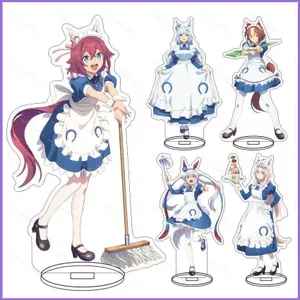 SQ11 Uma Musume: Lọ Lem Màu Xám Đứng Đĩa Acrylic Đứng Ký Hiệu Để Bàn Anime Trang Trí