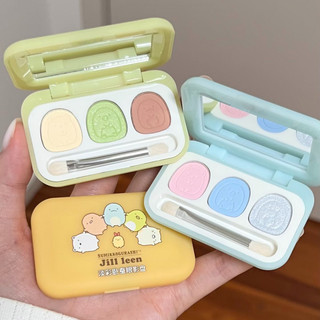 Bảng phấn mắt JILLLLEEN Màu nhạt khi ngủ Silkworm Làm sáng bảng sửa chữa khuôn mặt và thích hợp cho trang điểm ánh sáng tằm ngủ hàng ngày.
