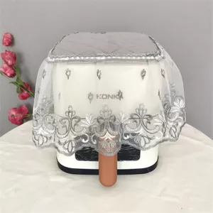 YHMBY1314 Máy Chiên Không Khí Vuông Chống Bụi Bao Mục Vụ Ren Thêu Treo Tường Máy Đa Năng