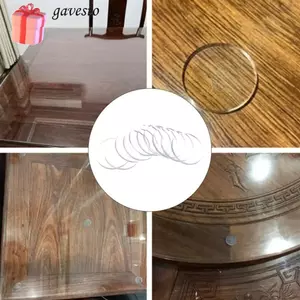 GAVESTO 20 CÁI Tấm lót bàn kính chống trượt, Tấm cản bàn kính chống dính 20mm * 3mm, Tấm lót kính tròn