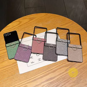 Phone Case For SAMSUNG Galaxy Z Flip 7 / Z Flip 6 / Z Flip 5 TPU Maze Glitter Powder Ring Glitter Powder Aesthetic Korean Cute