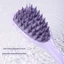 Sản phẩm mới Bàn chải dầu gội lá bạch quả Máy mát xa Silicone Răng thô có tay cầm Lược dầu gội Tay cầm dài Dầu gội Dụng cụ tiện dụng