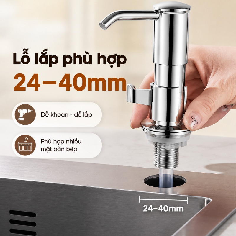 Vòi Bơm Rửa Chén Tự Động Hút Dầu - Kèm Kệ Để Đồ & Ống Dẫn Silicon 1.2m, Chất Liệu ABS Cao Cấp Bền Bỉ, Dễ Dàng Lắp Đặt