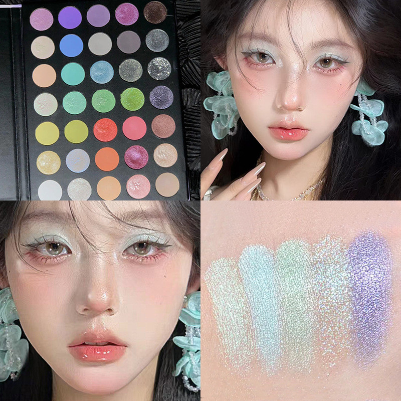 [XT] Bảng Phấn Mắt 35 Màu Siêu Pigmented Chủ Đề Nghệ Thuật Chất Phấn Mịn Lì Và Nhũ Lấp Lánh Makeup Chuyên Nghiệp