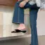 TT Mũi Vuông Flip-Flops Nữ 2026 Phong Cách Mới Mùa Hè Flat Flip-Flops Dép Đa-