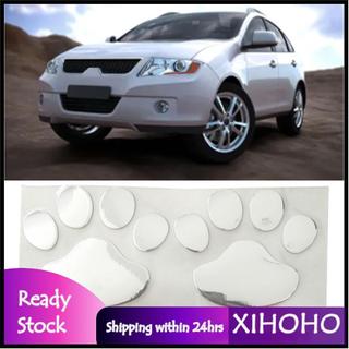 xihoho 2 Cái Iversal PVC Dấu Chân Chó Xe Nhãn Dán Bộ Phụ Kiện Bên Ngoài Đáng Yêu Để Dễ Dàng Áp Dụng Decal Trang Trí (Vàng)