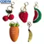 <cosyh>Crochet Fruit Keychains Adorable Fruit Designs Unique Handmade Keychains