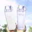 Nhíp 500 / 1000ML Thùng Sữa Bình Nước Sữa Vuông Cà Phê Nước Trà Sữa Trong Suốt Bảo Quản Sữa Cho Thể Thao Ngoài Trời Cắm Trại Tập Gym VN