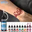 EBINLANDS Mực xăm tạm thời, Đồ trang điểm DIY Bán vĩnh viễn Giả Mực thông thường, Sơn bóng nghệ thuật cơ thể 10ml Kem xăm vẽ tay màu