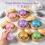 8.5cm Chảy Lấp Lánh Baozi Squishy Đồ Chơi Có Hộp Hấp Bền Chống Rò Rỉ TPR Bóng Căng Thẳng Cho Văn Phòng Tại Nhà Lớp Học