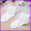 3 Đôi Tất Trắng Bé Gái Tập Đi Cotton Ren Mềm Mại Frilly Tất