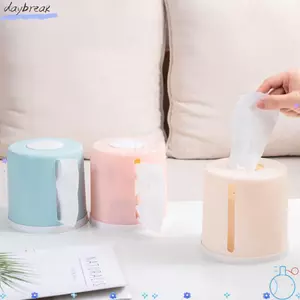 Hộp khăn giấy DAYBREAK, Hộp đựng khăn giấy cuộn màu trơn bền bỉ, Thiết kế đơn giản Xi lanh khăn giấy nhựa Sử dụng trong gia đình