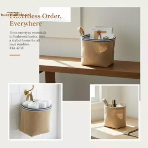 TRTR Phòng Tắm Bảo Quản Vải Lanh Cotton Túi Treo 3 Nhà Thơ Lớn Cửa Tường Để Bàn Tủ Quần Áo Sắp Xếp Cho Không Gian Nhỏ VN