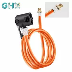 GHX Ống nối dài bơm lốp xe đạp 70/80/120cm, đầu bơm phụ kiện bơm hơi