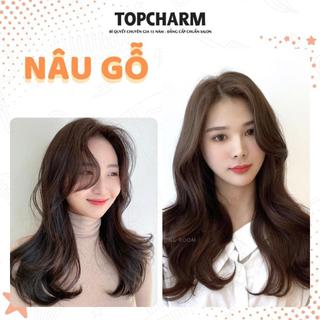 [NHIỀU DƯỠNG] Thuốc nhuộm tóc NÂU GỖ phủ bạc Chamis lên màu chuẩn siêu dưỡng không tẩy tóc tặng bộ dụng cụ