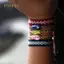 PNPIA- 2 Chiếc Vòng Tay Cá Gốm Cho Nữ Handmade Dệt Màu Dây Boho Quấn Vòng Tay Quyến Rũ Tình Bạn Phổ Biến Trang Sức
