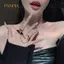 PNPIA- Y2K Gothic Edgy & Cánh quỷ dễ thương Nhẫn có thể điều chỉnh Phụ kiện thời trang nữ