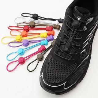 Co Giãn Không Dây Buộc Giày Có Khóa Tròn Cho Trẻ Em Người Lớn Sneaker Lười Nhanh Buộc Cho Chạy Thể Thao