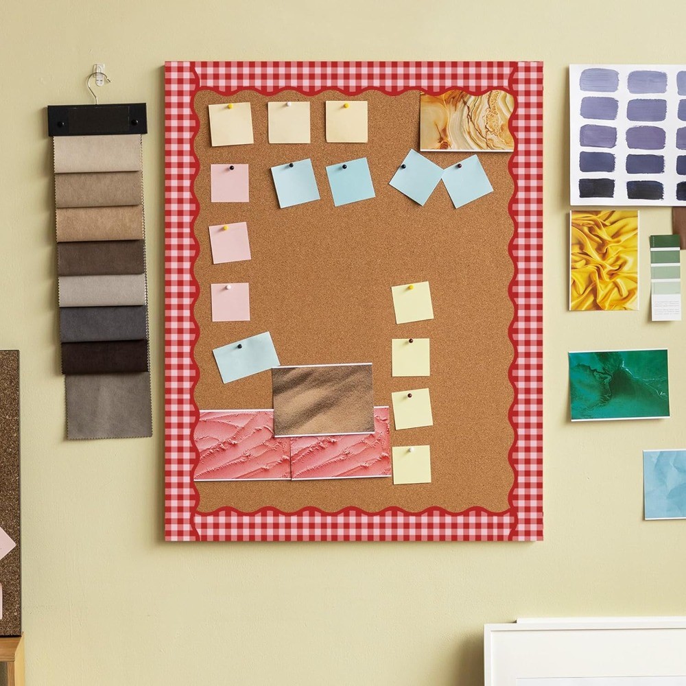SAIA Bulletin Board Trim, Back-to-School Decor DIY Bullet Board Border, Viền lượn sóng 10M / cuộn Miếng dán viền áp phích tự dính để trang trí lớp học