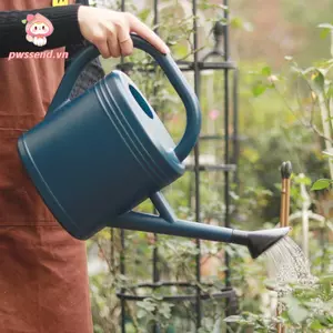 Ấm đun nước phun hoa PWSEND, Chậu tưới cây trong vườn 1L / 2L Chậu tưới nước, Miệng dài bằng nhựa trong nhà ngoài trời Cây công suất lớn Tưới nước Đồ dùng làm vườn