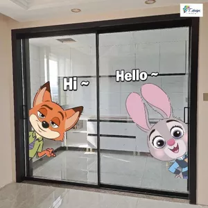 Nhãn dán Disney dễ thương trang trí phòng tắm và bếp, sáng tạo, chống va chạm.