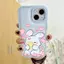 Thỏ Mềm Dâu Cốc Thích hợp iPhone 17p trường hợp điện choại 16/1511/12 mới 13 dễ chươm 14