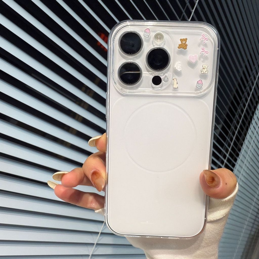 Bao da điện thoại cho thú cưng đáng yêu, phù hợp với 17pro/15pro,mô phỏng hút từ14/16
