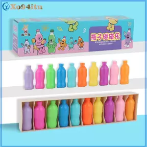 XOITU Đồ uống vui nhộn cho trẻ em Đồ chơi phù hợp màu sắc 20 chai + Đế, Học tập trí nhớ sớm Câu đố tương tác VN