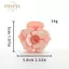 PNPIA- Sweet Camellia Rose Acetate Vuốt Tóc Dòng Hoa Vuốt Kẹp INS Hợp Thời Trang Kẹp Tóc Cho Nữ Bé Gái Phụ Kiện Tóc
