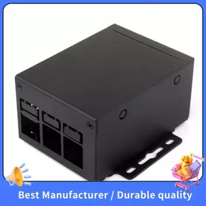 Ốp Kim Loại ChoRaspberry Pi 5 ChoRaspberry Pi 5 Vỏ Kim Loại Cho Hoạt Động Làm Mát Pcle / Poe HAT Ban Mở Rộng Kim Loại Cấp Công Nghiệp