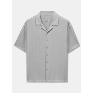 Áo Sơ Mi Nam ICONDENIM Tay Ngắn Linen Cuban Sandrift Form Relaxed SMID0397